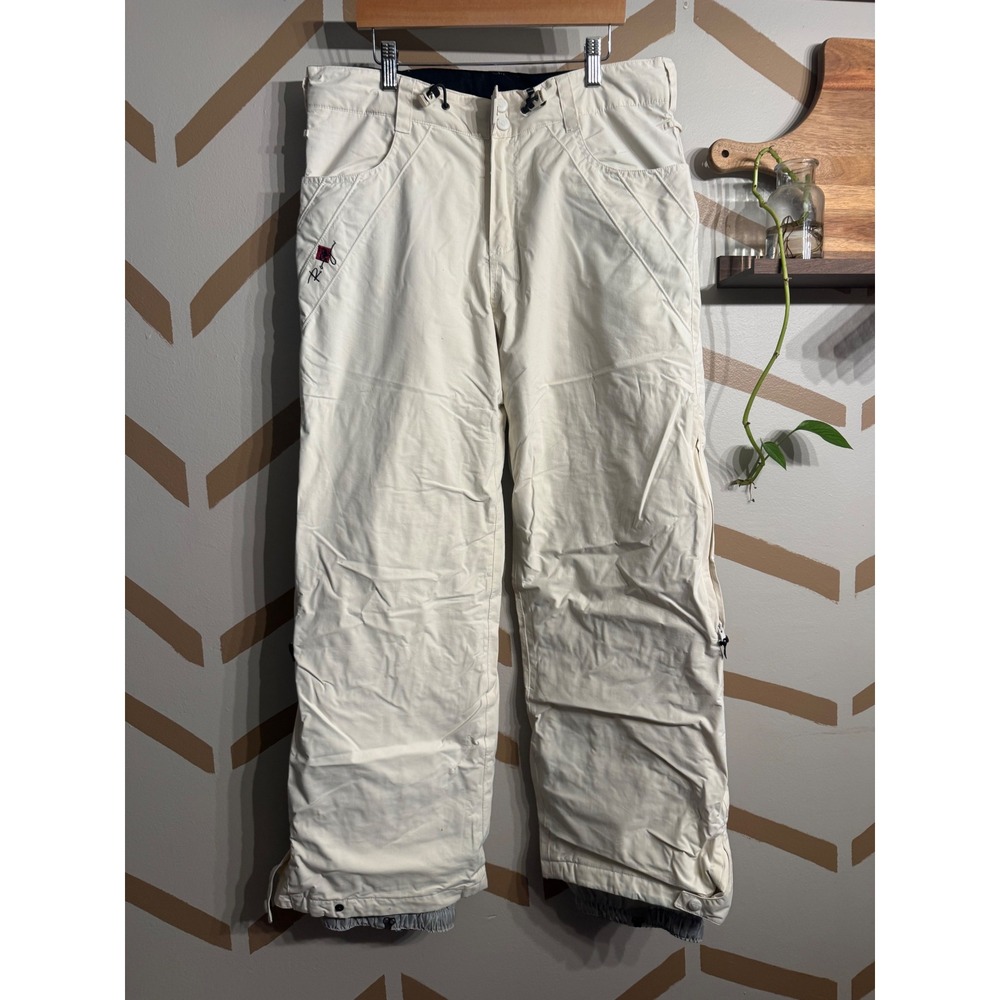 Roxy Snow Pants Women Size M White X-Series Insulated Ski Snowboard Trousers